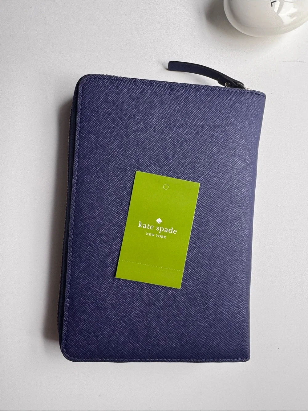 Kate Spade New York Navy Blue Zip Around Planner Wallet
